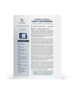 ALERTES & CONSEILS CHEF D'ENTREPRISE
