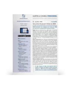 ALERTES & CONSEILS PERSONNEL
