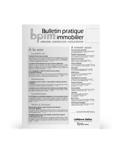 Bulletin pratique immobilier