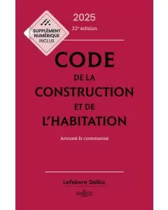 Code de la construction et de l'habitation 2025