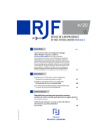 Revue de jurisprudence et des conclusions fiscales