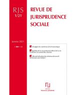 revue de jurisprudence sociale